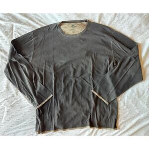 Tommy Bahama size XL grey relaxed fit long sleeve tee